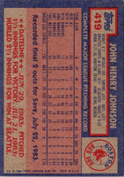 1984 Topps John Henry Johnson #419