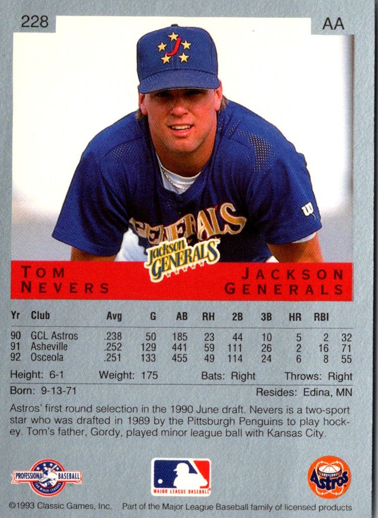1993 Classic Best Tom Nevers