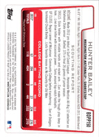 2012 Bowman Draft Picks & Prospects Hunter Bailey #BDPP150