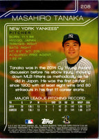 2015 Stadium Club Masahiro Tanaka #208