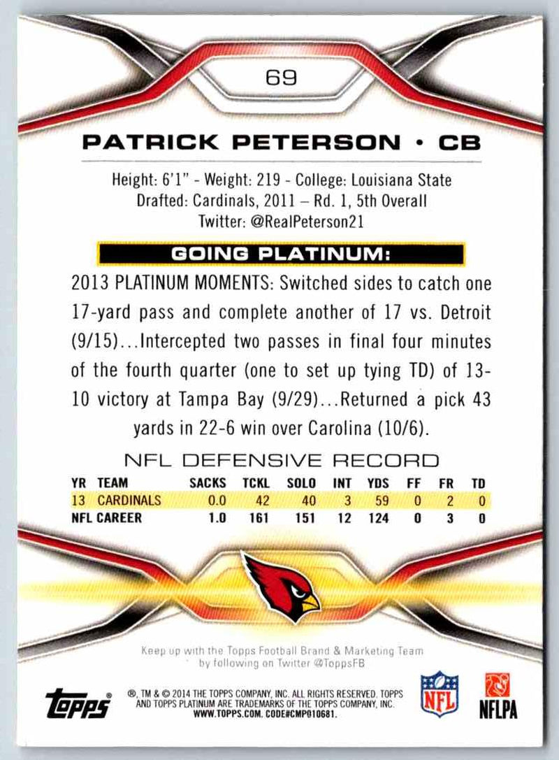 1991 Bowman BestFootball Patrick Peterson