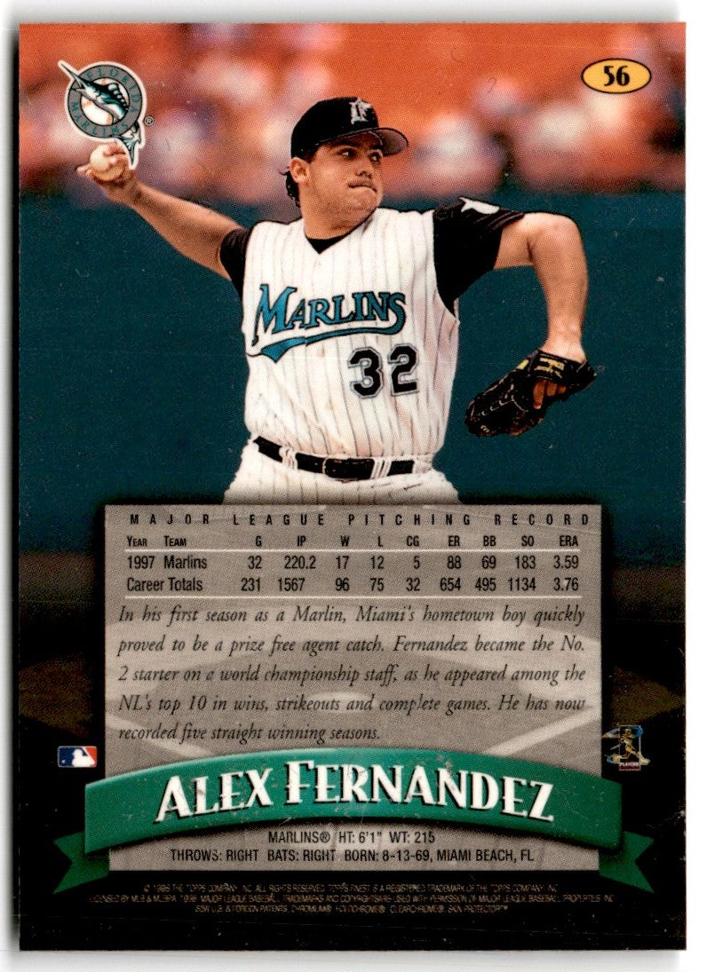 1998 Finest Alex Fernandez