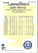1990 Fleer Award Winners Gary Pettis