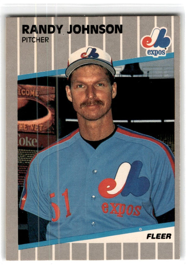 1989 Fleer Randy Johnson #381A Rookie