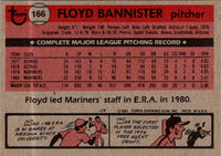 1981 O-Pee-Chee Floyd Bannister #166