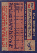 1984 Topps Tom Niedenfuer