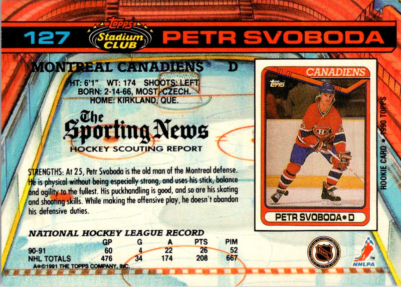 1991 Stadium Club Petr Svoboda