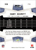 2008 Score Super Bowl XLIII Owen Schmitt #413