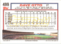 1992 Topps Dave Otto #499