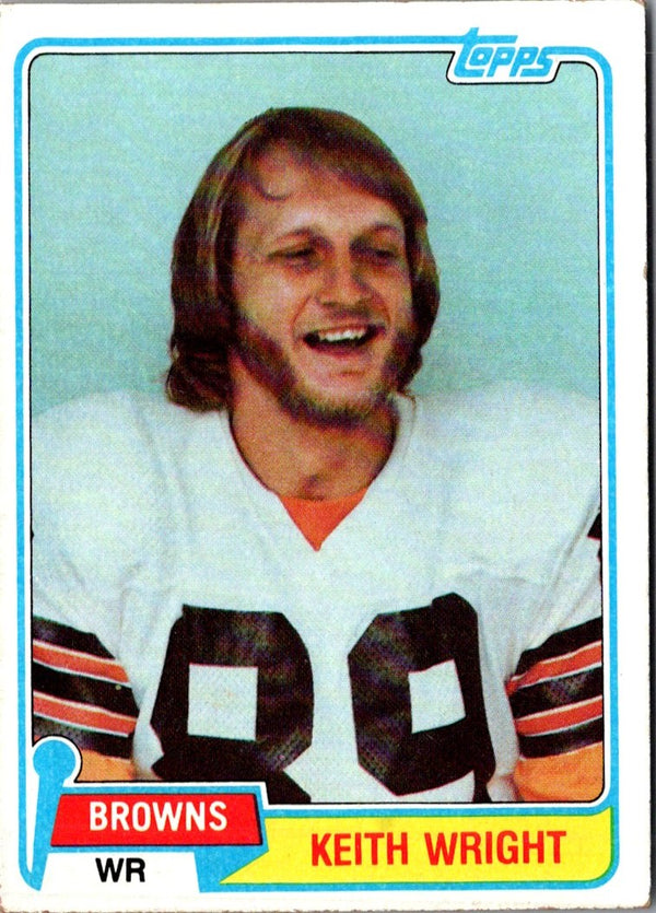 1981 Topps Keith Wright #478 Rookie