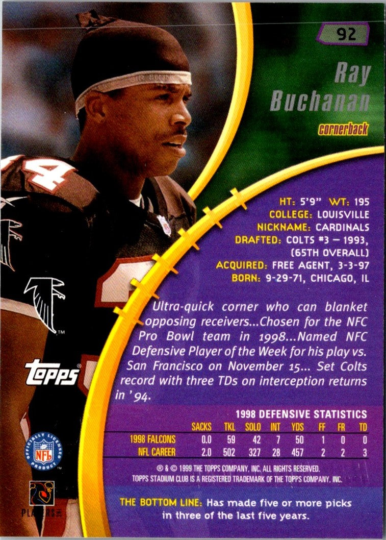 1999 Stadium Club Ray Buchanan