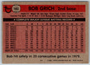 1981 Topps Bob Grich