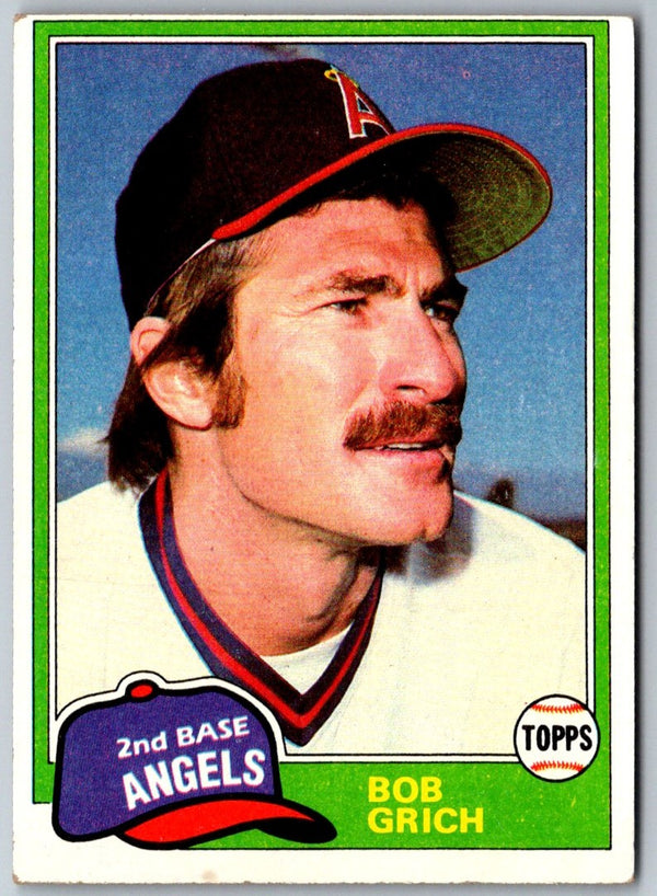 1981 Topps Bob Grich #182