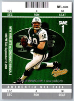 2004 Fleer Authentix Chad Pennington #70