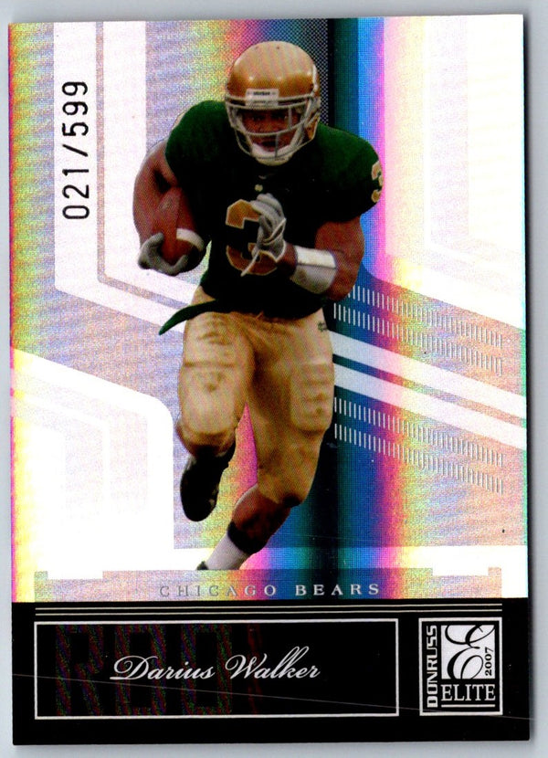 2007 Donruss Elite Darius Walker #127 Rookie 021/599