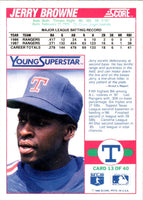 1988 Score Young Superstars II Jerry Browne #13