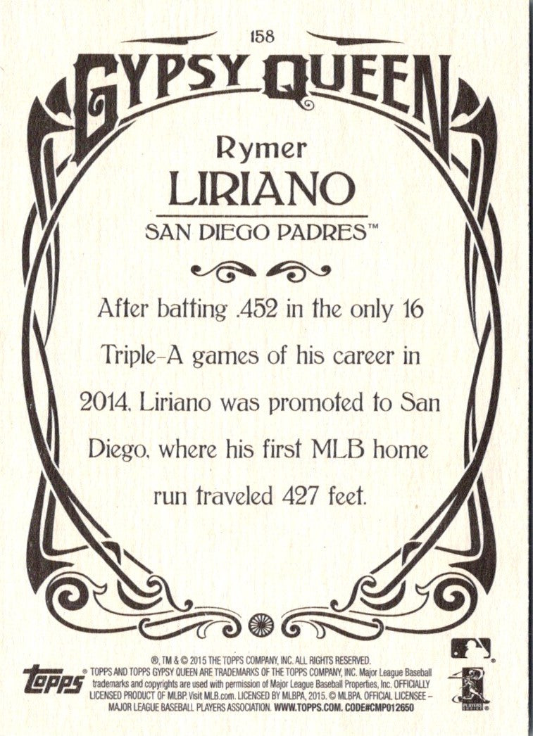 2015 Topps Gypsy Queen Rymer Liriano