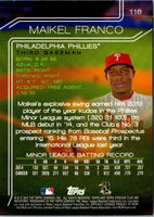 2015 Stadium Club Maikel Franco #116 Rookie