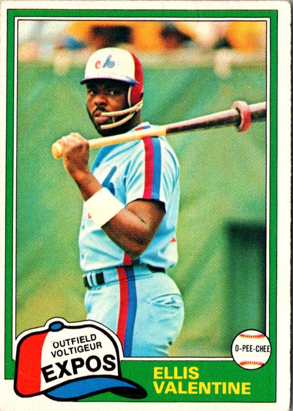 1981 O-Pee-Chee Ellis Valentine #244