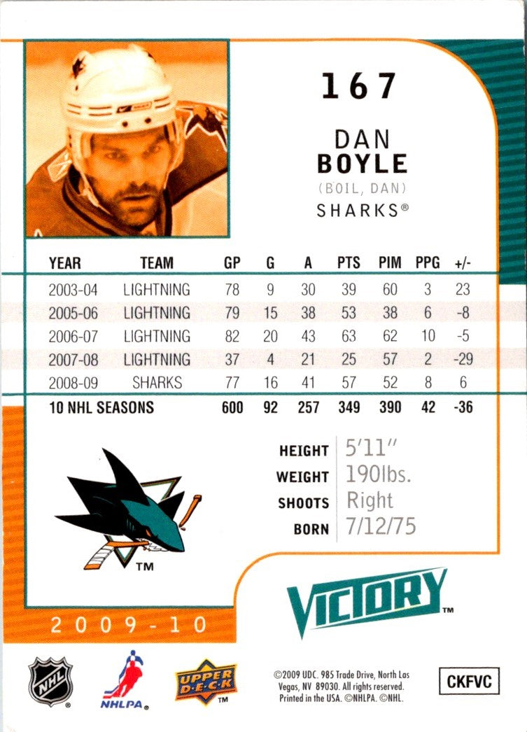 2009 Upper Deck Victory Dan Boyle