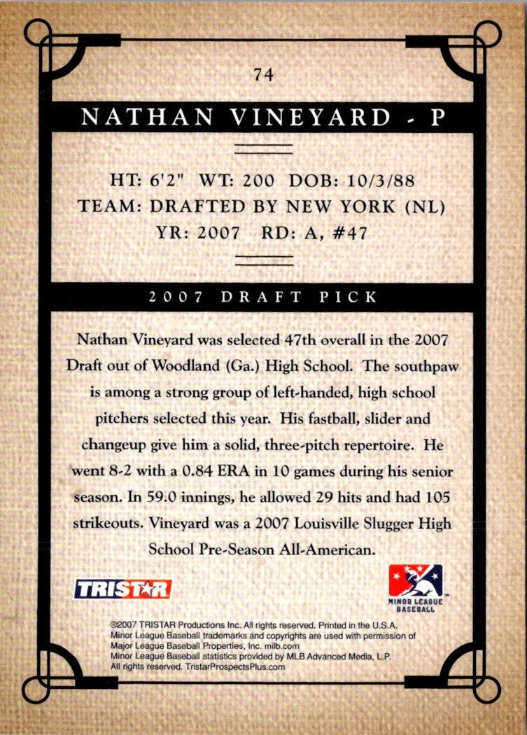 2007 Tristar Prospects Plus Nathan Vineyard