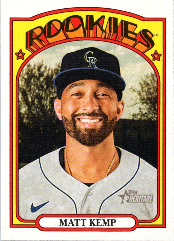 2021 Topps Heritage Matt Kemp #348