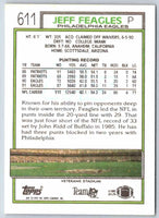 1994 Topps Jeff Feagles #611