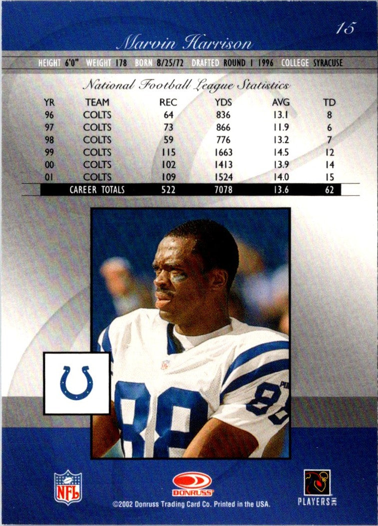 2002 Donruss Elite Marvin Harrison