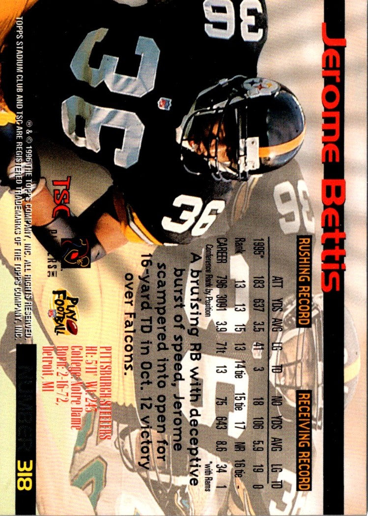 1996 Stadium Club Jerome Bettis