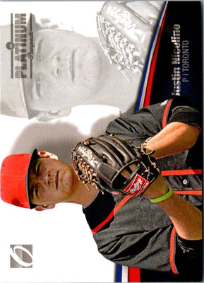 2012 Onyx Platinum Prospects Justin Nicolino #PP32 206/500