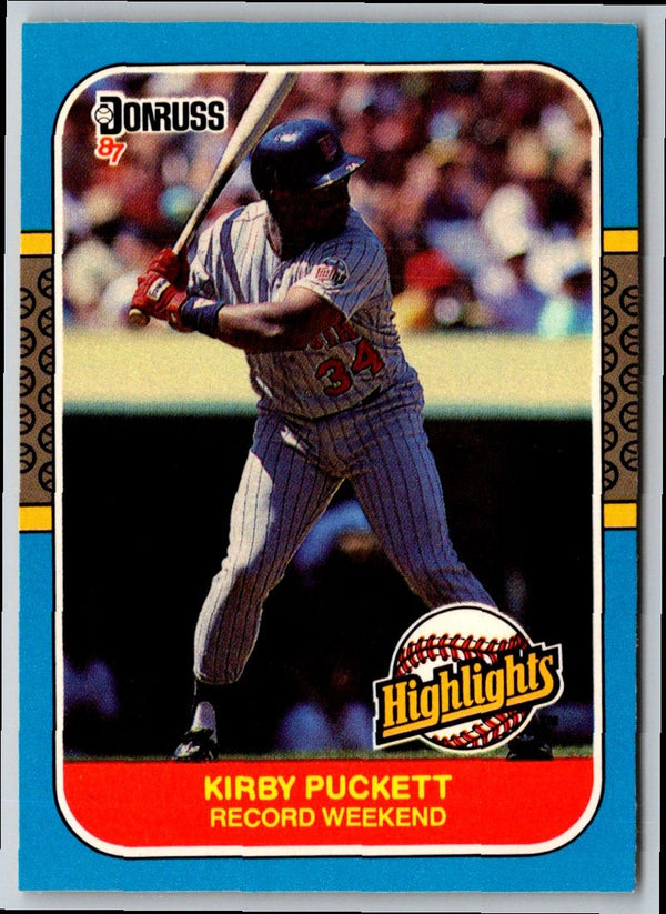 1987 Donruss Highlights Kirby Puckett #30