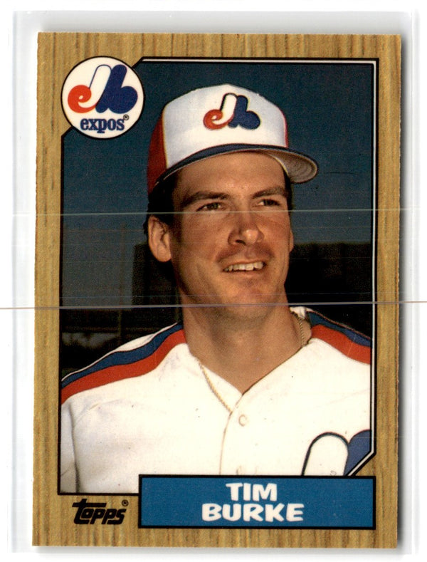 1987 Topps Tiffany Tim Burke #624