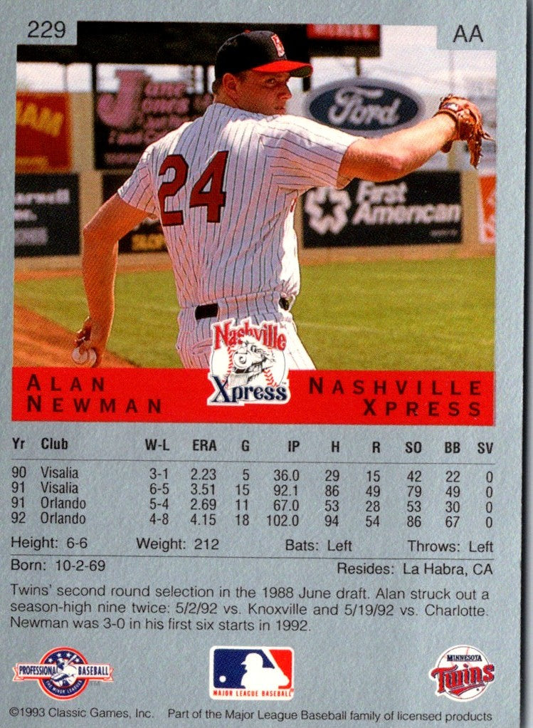 1993 Classic Best Alan Newman