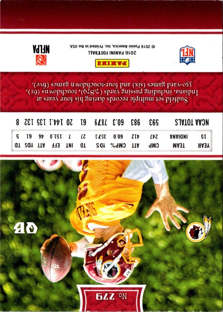 2016 Panini Nate Sudfeld