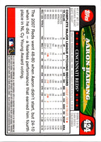 2008 Topps Aaron Harang #424