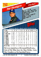 1993 Topps Gold Pat Hentgen #752