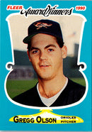 1990 Fleer Award Winners Gregg Olson
