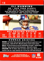 2006 Bowman Eli Manning #16