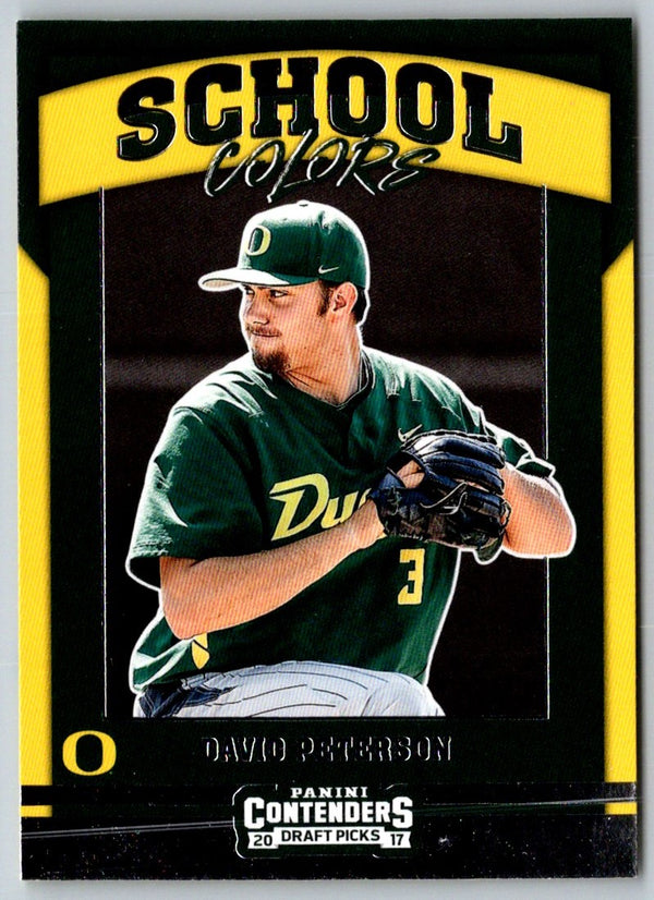 2017 Panini Contenders Draft Picks School Colors David Peterson #11