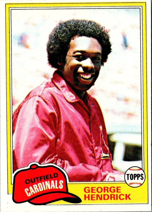 1981 Topps George Hendrick #230