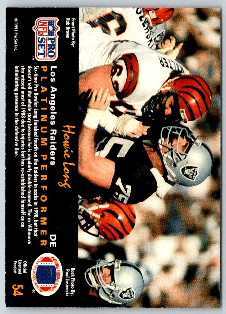 1991 Pro Set Platinum Howie Long