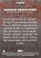 2018 Topps Legends in the Making Andrew Benintendi #LTM-AB