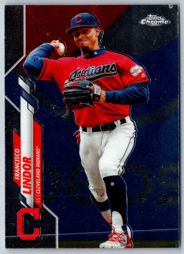 2020 Topps Chrome Francisco Lindor #156