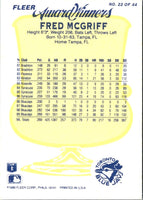 1990 Fleer Award Winners Fred McGriff #22