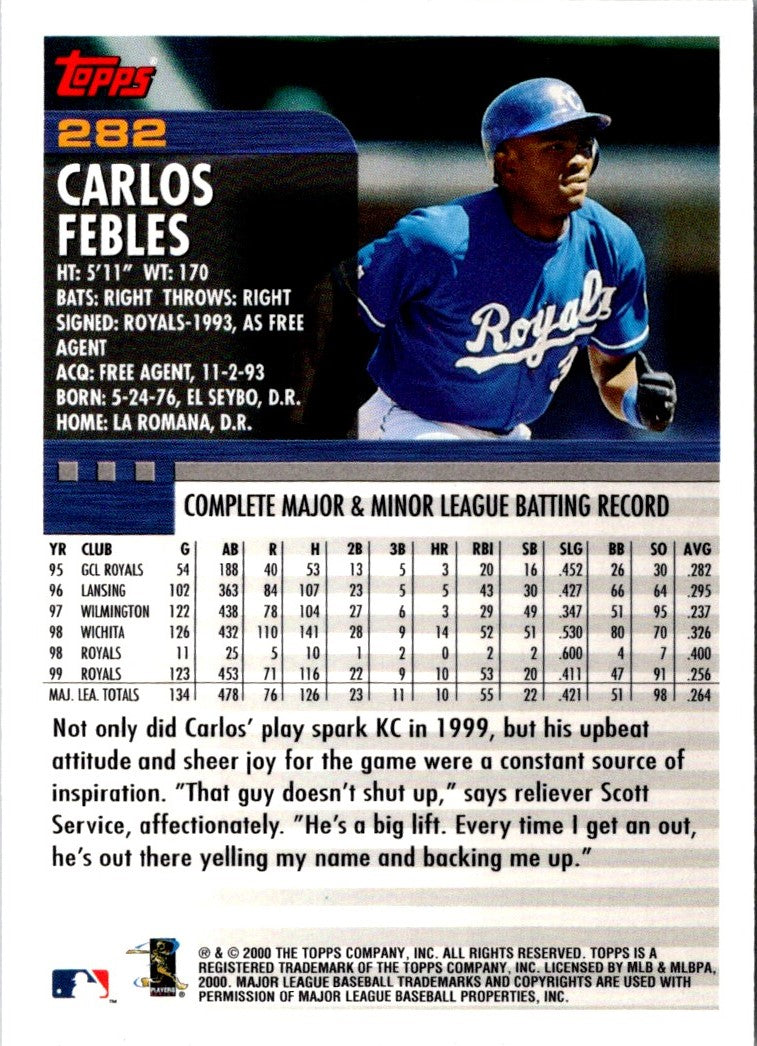 2000 Topps Carlos Febles