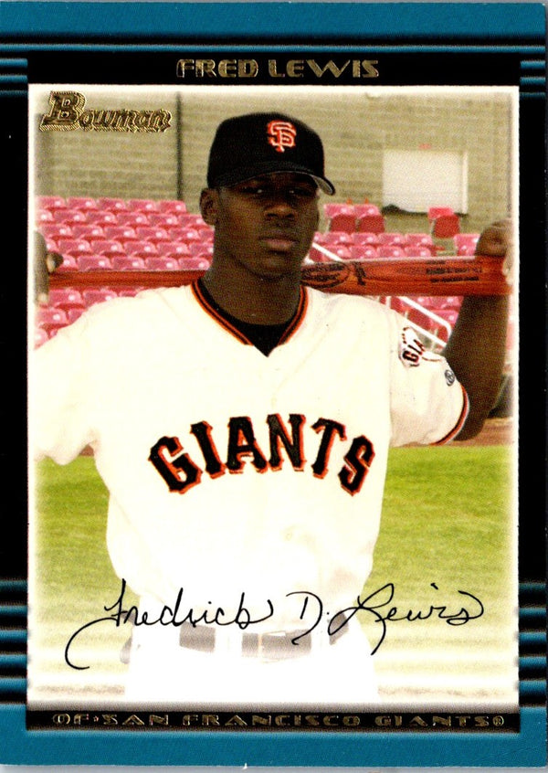 2002 Bowman Draft Picks & Prospects Fred Lewis #BDP2 Rookie