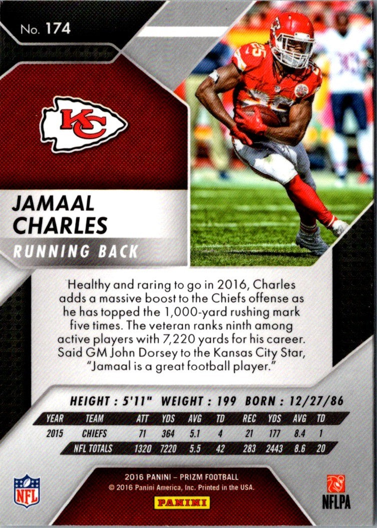 2016 Panini Prizm Jamaal Charles