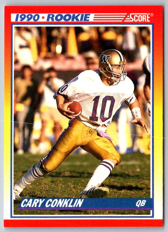 1990 Score Cary Conklin #645 Rookie