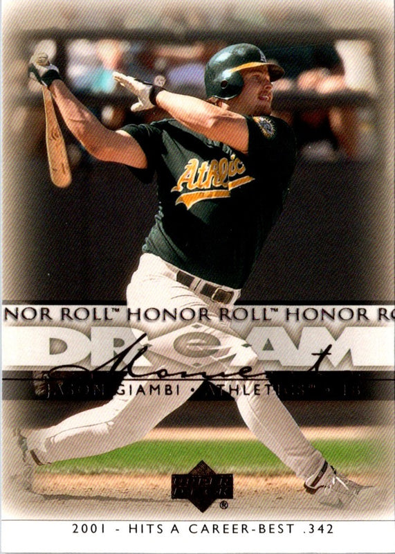 2002 Upper Deck Honor Roll Jason Giambi #73