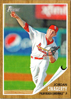 2011 Topps Heritage Minor League Jordan Swagerty #93